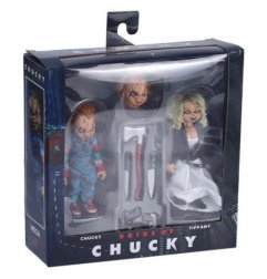 HORROR - BRIDE OF CHUCKY - PACK DE 2 FIGURINES 14 CM - NECA - CHUCKY & TIFFANY