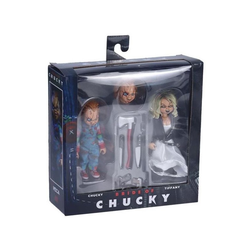 HORROR - BRIDE OF CHUCKY - PACK DE 2 FIGURINES 14 CM - NECA - CHUCKY & TIFFANY