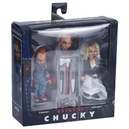 HORROR - BRIDE OF CHUCKY - PACK DE 2 FIGURINES 14 CM - NECA - CHUCKY & TIFFANY