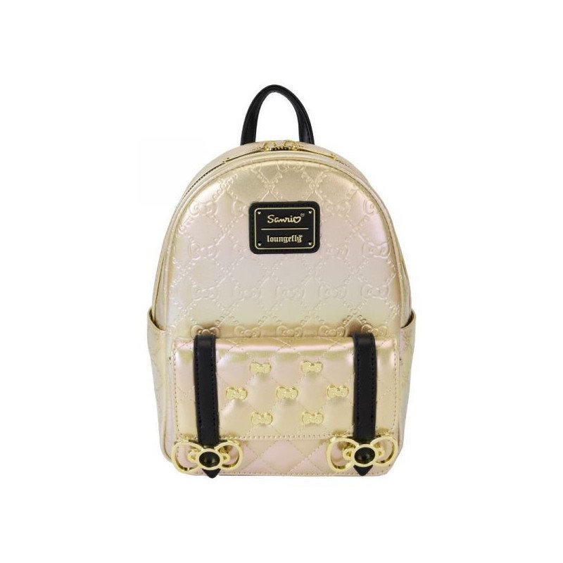 HELLO KITTY - SAC A DOS - LOUNGEFLY - 50TH ANNIV METALLIC GOLD