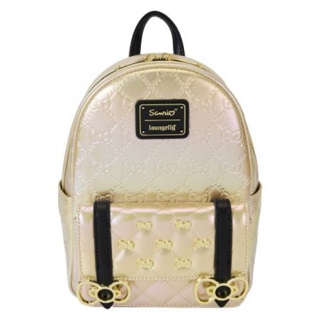 HELLO KITTY - SAC A DOS - LOUNGEFLY - 50TH ANNIV METALLIC GOLD