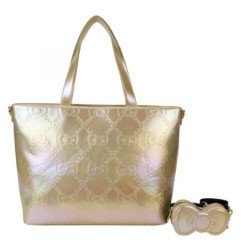 HELLO KITTY - SAC TISSU - LOUNGEFLY - 50TH ANNIV METALLIC GOLD
