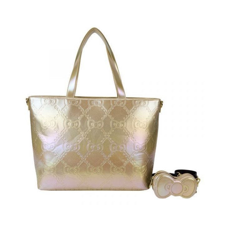 HELLO KITTY - SAC TISSU - LOUNGEFLY - 50TH ANNIV METALLIC GOLD HELLO KITTY - SAC TISSU - LOUNGEFLY - 50TH ANNIV METALLIC GOLD