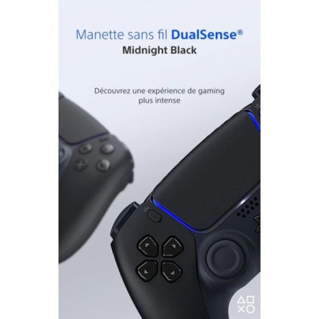 MANETTE DUALSENSE - MIDNIGHT BLACK - PS5