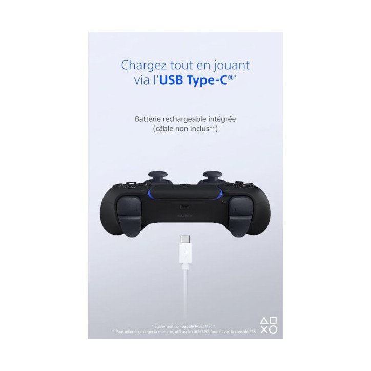 MANETTE DUALSENSE - MIDNIGHT BLACK - PS5