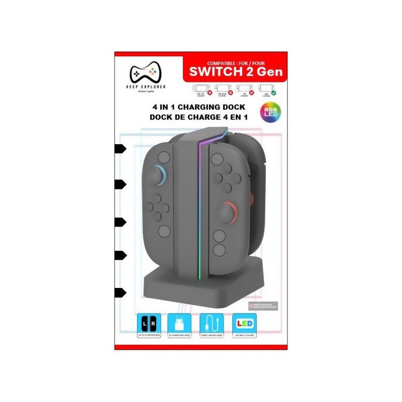DEEP EXPLORER - STATION DE RECHARGE 4 EN 1 - SWITCH 2