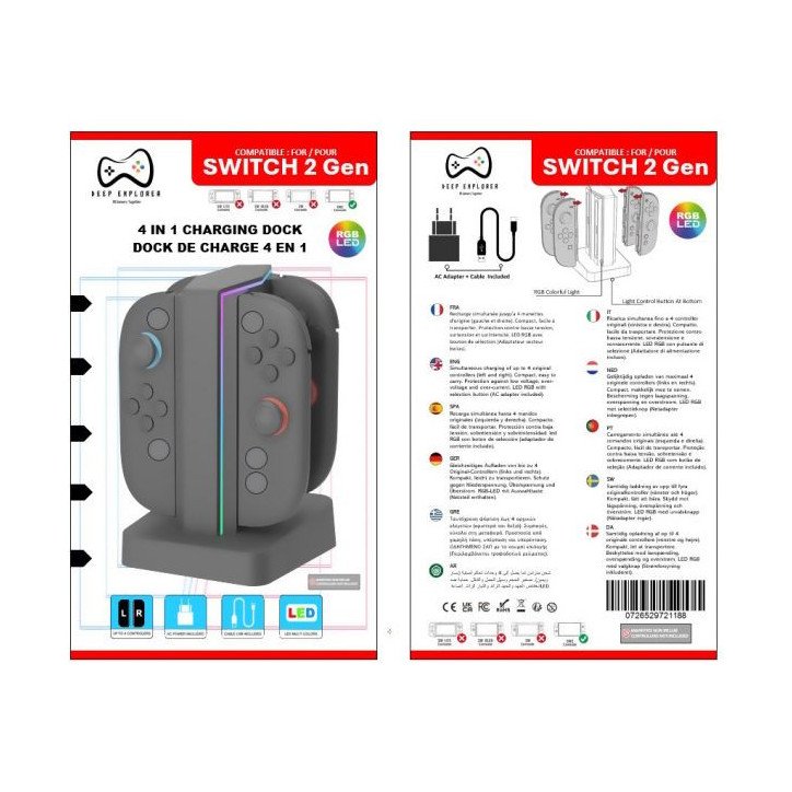 DEEP EXPLORER - STATION DE RECHARGE 4 EN 1 - SWITCH 2