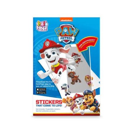 HOLO TOYZ - 10 STICKERS EN R.A. AVEC SON - PAW PATROL