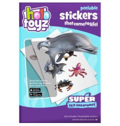 HOLO TOYZ - 10 STICKERS EN R.A. AVEC SON - SEA CREATURES