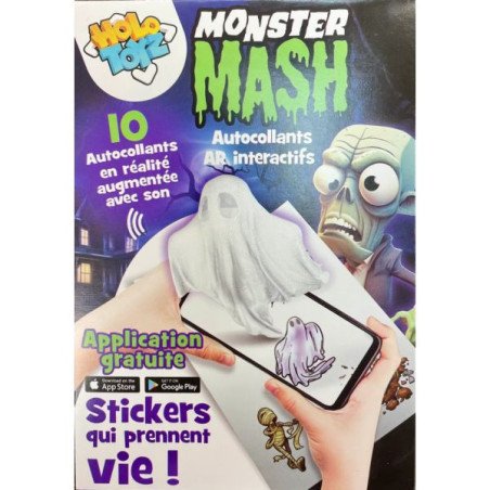HOLO TOYZ - 10 STICKERS EN R.A. AVEC SON - MONSTER MASH