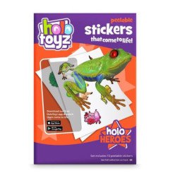 HOLO TOYZ - 10 STICKERS EN R.A. AVEC SON - HOLO HEROES