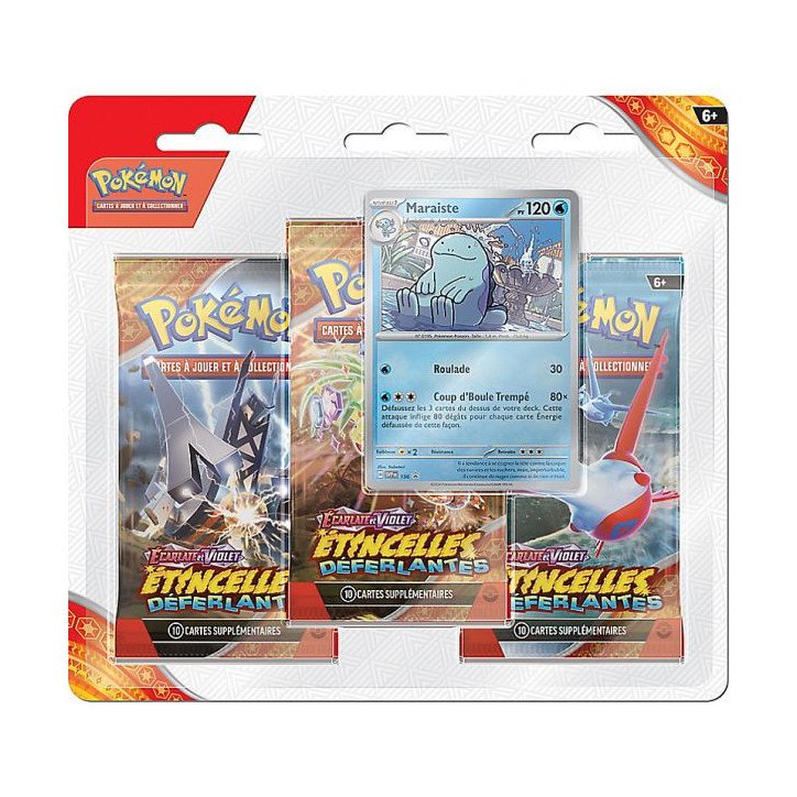 POKEMON - PACK DE 3 BOOSTERS - ECARLATE ET VIOLET : ETINCELLES DEFERLANTES (FR)