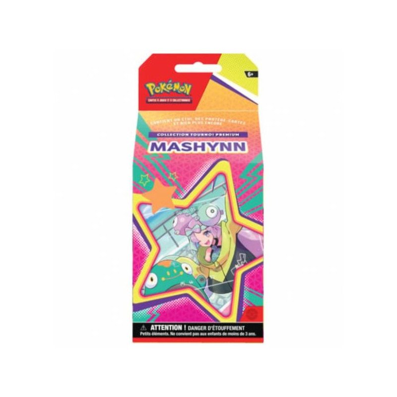 POKEMON - COLLECTION TOURNOI PREMIUM - MASHYNN - BOITE DE 6 BOOSTERS + BONUS