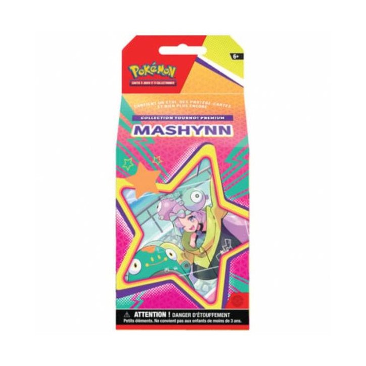 POKEMON - COLLECTION TOURNOI PREMIUM - MASHYNN - BOITE DE 6 BOOSTERS + BONUS