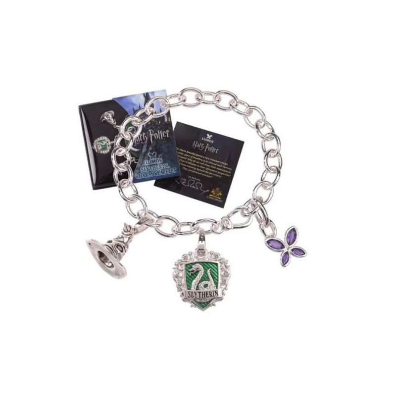 HARRY POTTER - BRACELET AVEC PENDENTIFS - LUMOS - SLYTHERIN
