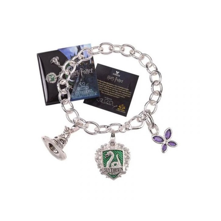 HARRY POTTER - BRACELET AVEC PENDENTIFS - LUMOS - SLYTHERIN