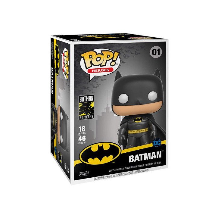 DC COMICS - BATMAN - 80 YEARS - VINYL FIGURE POP N° 01 - BATMAN 46 CM DC COMICS - BATMAN - 80 YEARS - VINYL FIGURE POP N° 01 - BATMAN 46 CM