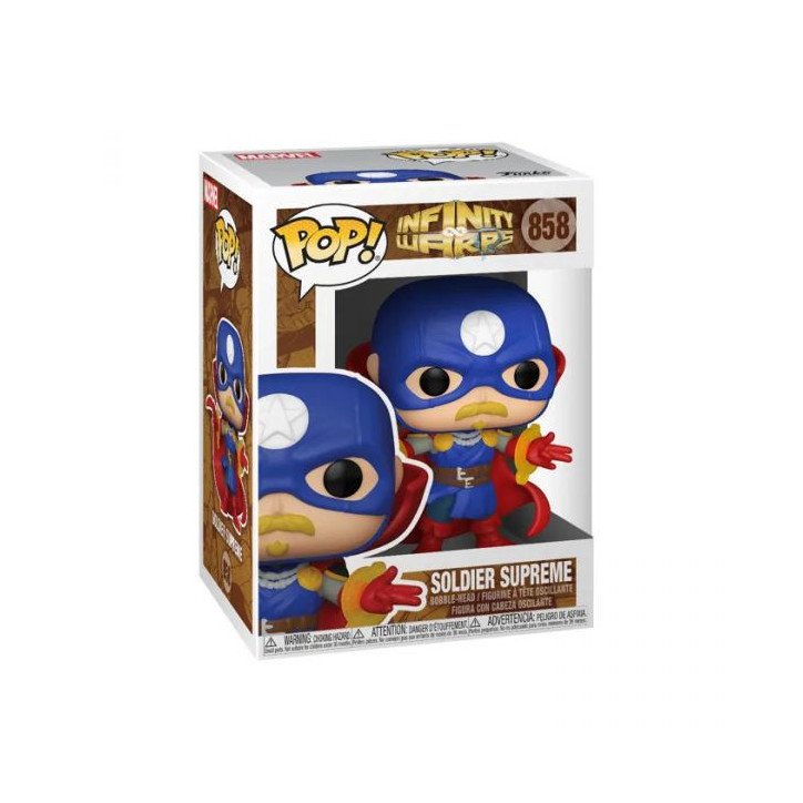 MARVEL - INFINITY WARPS - BOBBLE-HEAD POP! N° 858 - SOLDIER SUPREME MARVEL - INFINITY WARPS - BOBBLE-HEAD POP! N° 858 - SOLDIER SUPREME