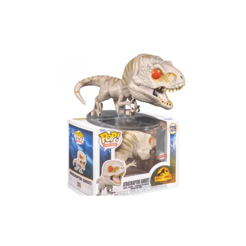 JURASSIC PARK - JURASSIC WORLD : DOMINION - VINYL FIGURINE POP! N° 1219 - ATROCIRAPTOR (GHOST)