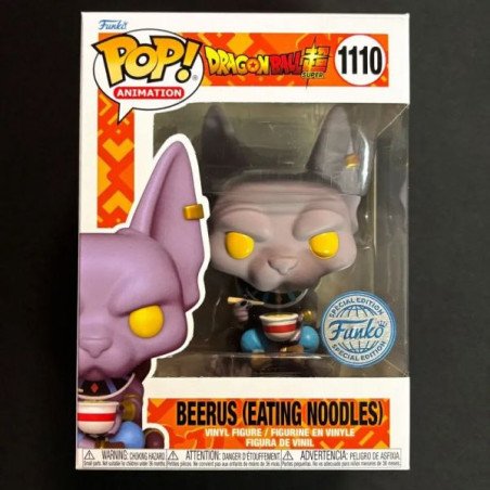 Dragon Ball Super - Vinyl figure POP! n° 1110 - Beerus eating noodles (spécial édition)
