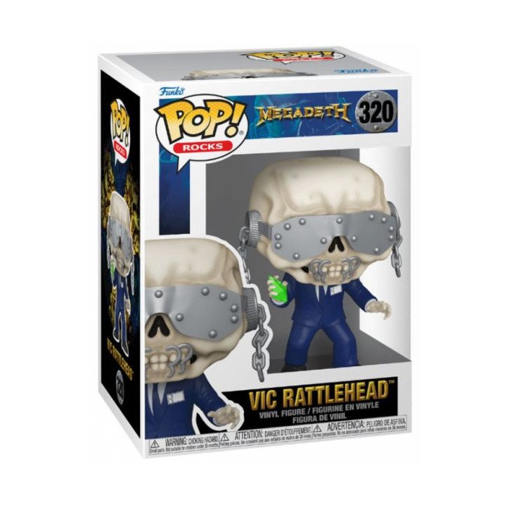 MEGADETH - FIGURINE VINYL POP N°320 - VIC RATTLEHEAD