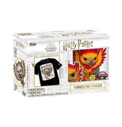 HARRY POTTER - POP! & TEE - FAWKES THE PHOENIX (GLOW IN THE DARK)