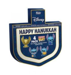 DISNEY - LILO & STITCH - POCKET POP! KEYCHAIN - 4 PACK - HAPPY HANUKKAH