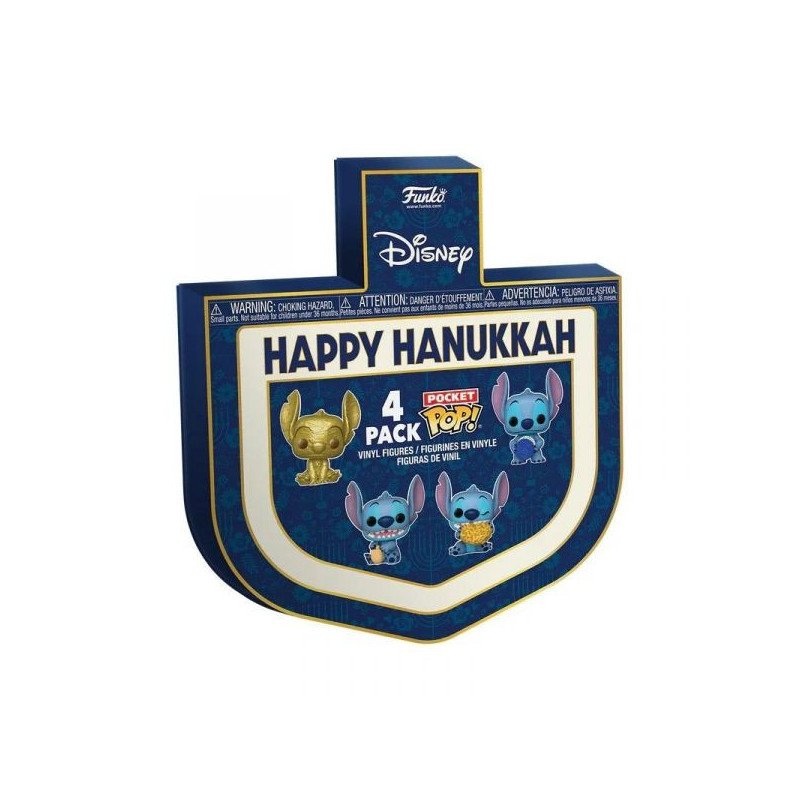 DISNEY - LILO & STITCH - POCKET POP! KEYCHAIN - 4 PACK - HAPPY HANUKKAH