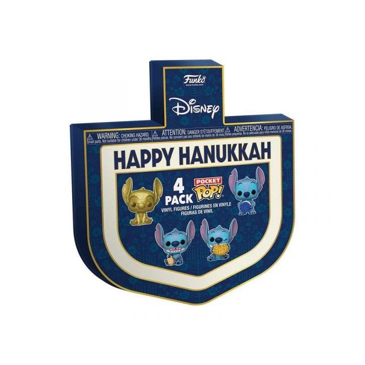DISNEY - LILO & STITCH - POCKET POP! KEYCHAIN - 4 PACK - HAPPY HANUKKAH DISNEY - LILO & STITCH - POCKET POP! KEYCHAIN - 4 PACK - HAPPY HANUKKAH