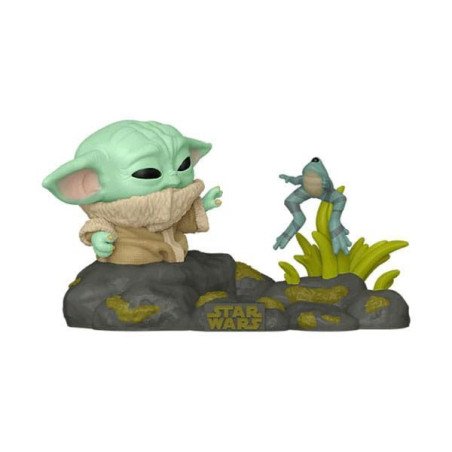 STAR WARS - THE MANDALORIAN - BOBBLE-HEAD POP N° 721 - GROGU WITH FROG