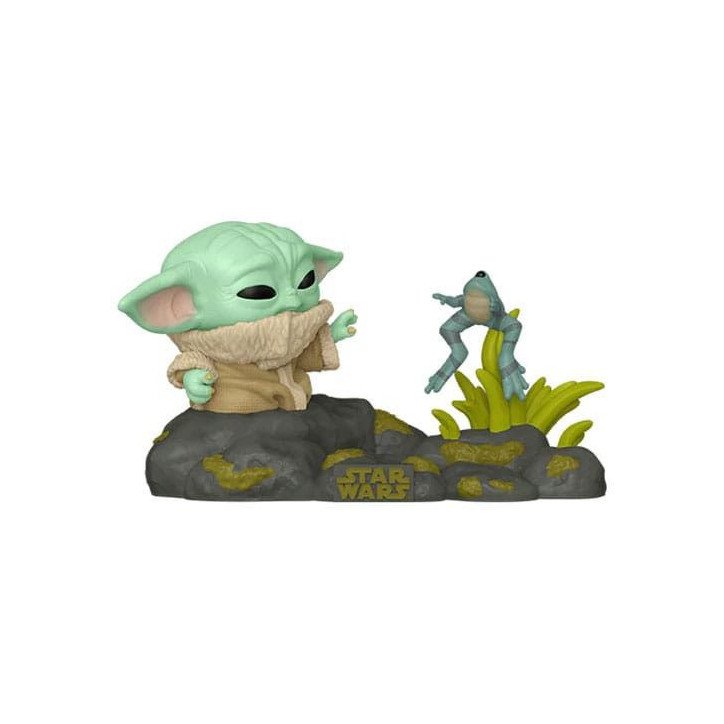 STAR WARS - THE MANDALORIAN - BOBBLE-HEAD POP N° 721 - GROGU WITH FROG