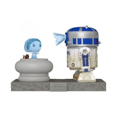Star Wars - Bobble-head POP! n° 766 - R2-D2 and Princess Leia hologram