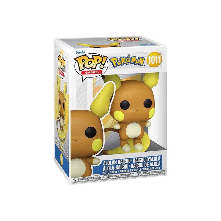 POKEMON - VINYL FIGURE POP N° 1011 - ALOLAN RAICHU/ RAICHU D ALOHA