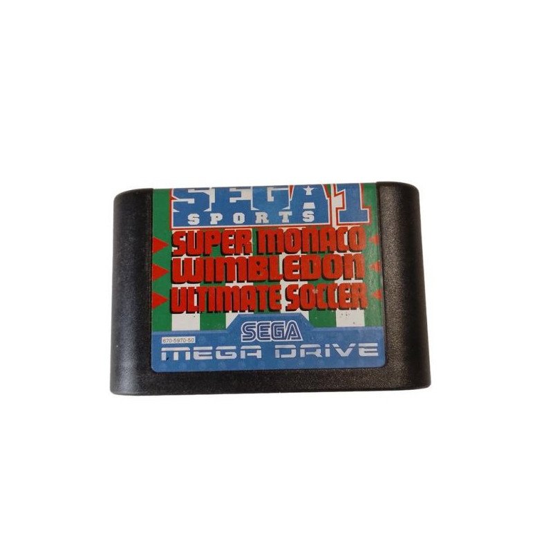 SUPER MONACO - WIMBLEDON - ULTIMATE SOCCER - MEGADRIVE LOOSE OCC