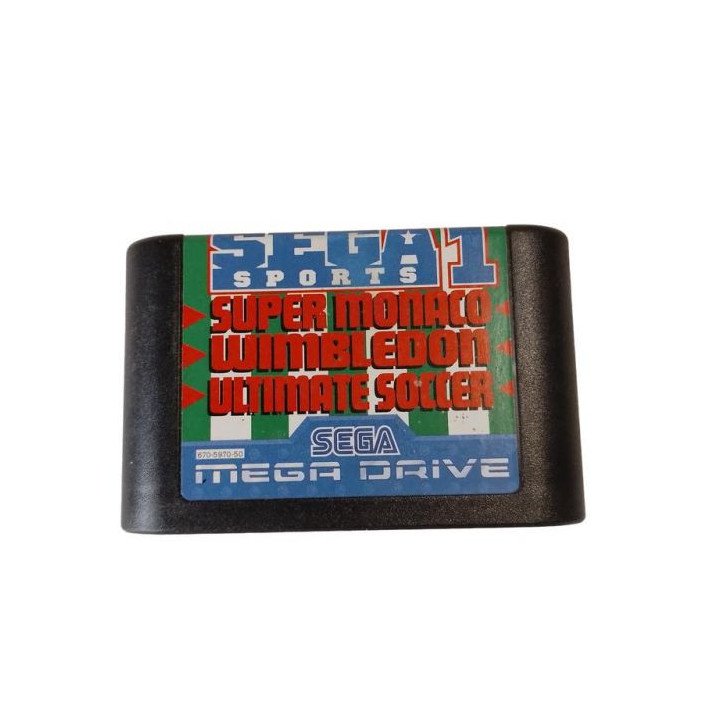 SUPER MONACO - WIMBLEDON - ULTIMATE SOCCER - MEGADRIVE LOOSE OCC