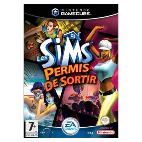 LES SIMS - PERMIS DE SORTIR - GAMECUBE  OCC