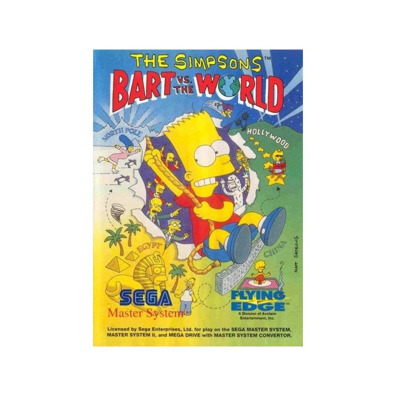 THE SIMPSONS - BART VS THE WORLD - MASTER SYSTEM OCC