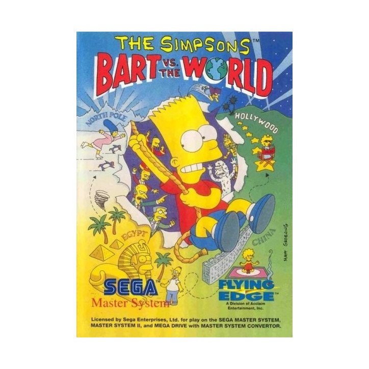THE SIMPSONS - BART VS THE WORLD - MASTER SYSTEM OCC THE SIMPSONS - BART VS THE WORLD - MASTER SYSTEM OCC