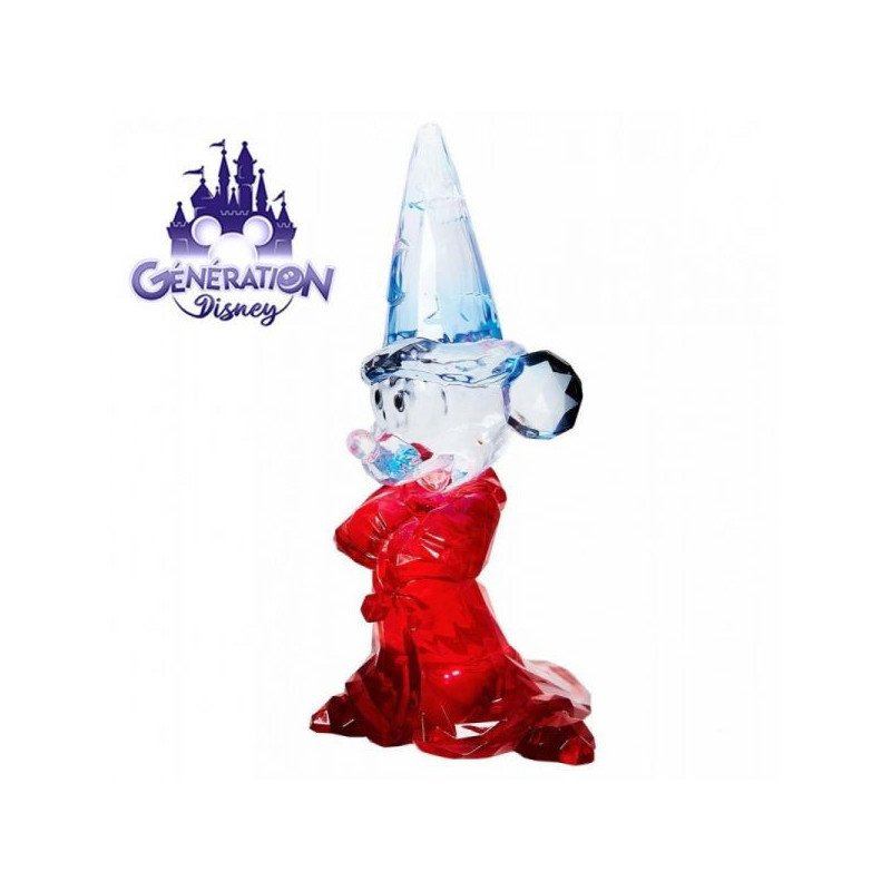 DISNEY - MICKEY MOUSE - FIGURINE LUMINEUSE 20 CM - DISNEY SHOWCASE - FACETS COLLECTION - SORECERER MICKEY ACRYLIC OCC