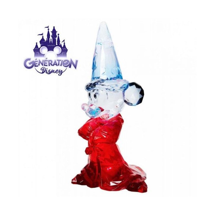 DISNEY - MICKEY MOUSE - FIGURINE LUMINEUSE 20 CM - DISNEY SHOWCASE - FACETS COLLECTION - SORECERER MICKEY ACRYLIC OCC