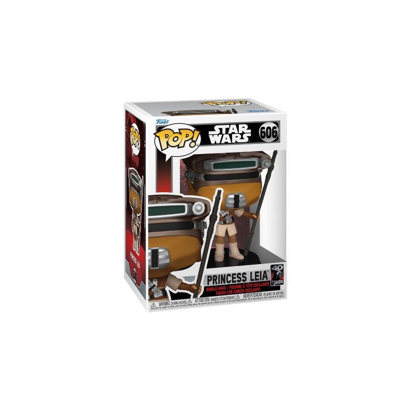 STAR WARS - RETURN OF THE JEDI - 40TH ANNIVERSARY - BOBBLE-HEAD POP N° 606 - PRINCESS LEIA