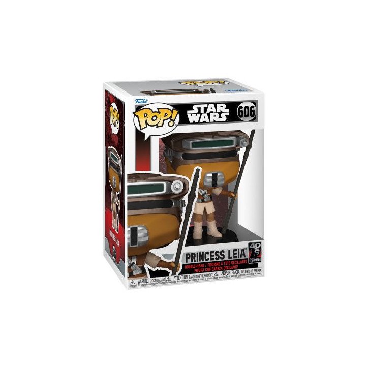 STAR WARS - RETURN OF THE JEDI - 40TH ANNIVERSARY - BOBBLE-HEAD POP N° 606 - PRINCESS LEIA STAR WARS - RETURN OF THE JEDI - 40TH ANNIVERSARY - BOBBLE-HEAD POP N° 606 - PRINCESS LEIA