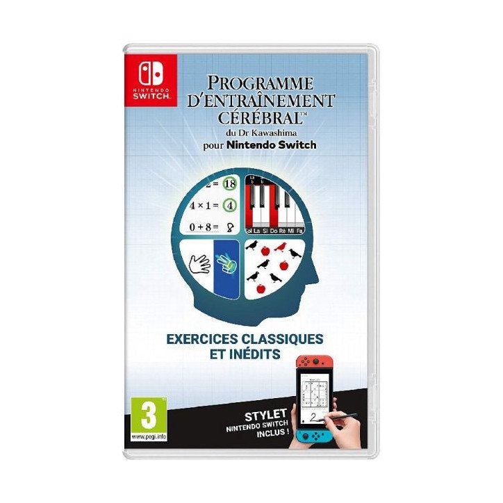 PROGRAME D ENTRAINEMENT CEREBRAL DU DR KAWASHIMA POUR NINTENDO SWITCH - SWITCH OCC
