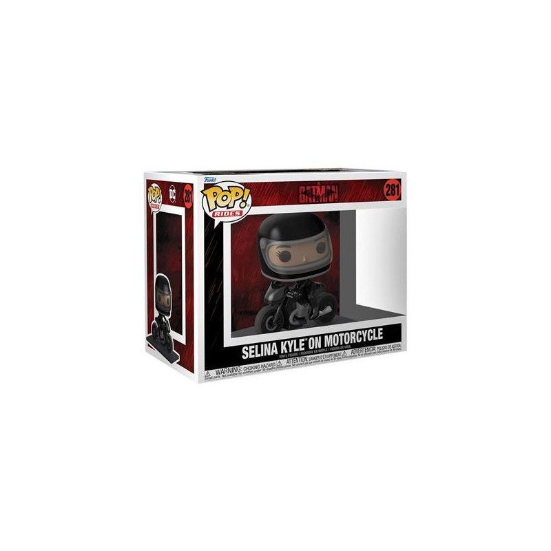 DC COMICS - THE BATMAN - VINYL FIGURE POP N° 281 - SELINA KYLE ON MOTORCYCLE