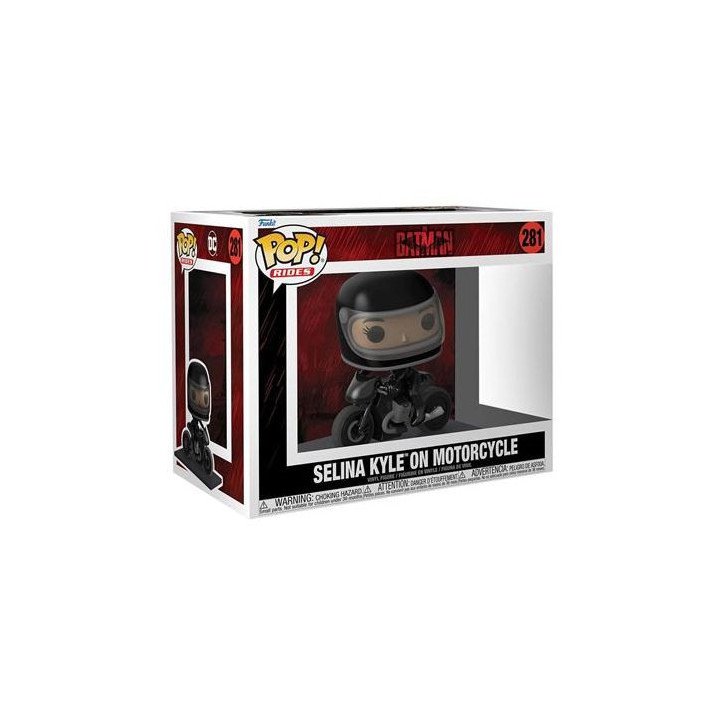 DC COMICS - THE BATMAN - VINYL FIGURE POP N° 281 - SELINA KYLE ON MOTORCYCLE DC COMICS - THE BATMAN - VINYL FIGURE POP N° 281 - SELINA KYLE ON MOTORCYCLE