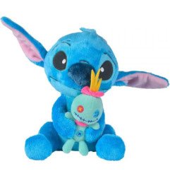 DISNEY - LILO & STITCH - PELUCHE 25 CM - STITCH AND SCRUMP