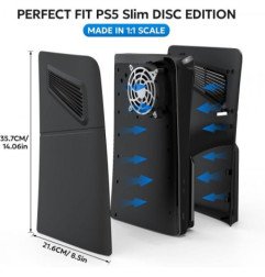 COVER FACE PLATE -  PS5 SLIM - NOIRE