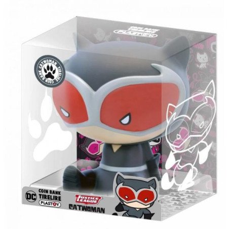 DC COMICS - JUSTICE LEAGUE - TIRELIRE 13 CM - CATWOMAN CHIBI