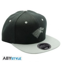 GAME OF THRONES - CASQUETTE SNAPBACK BLACK & GREY - STARK